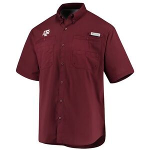 Columbia Men’s Maroon Texas A&M
Aggies PFG Tamiami Shirt EUC SIZE Small